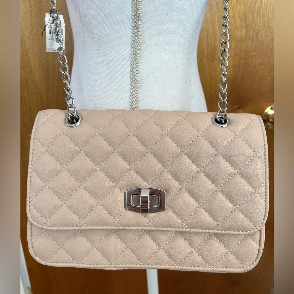 Express NWT Blush Chain Crossbody Shoulder Bag - Picture 3 of 10